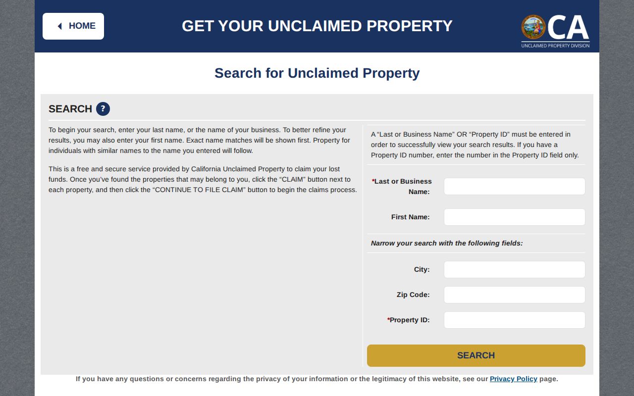Madera residents directory California unclaimed property search