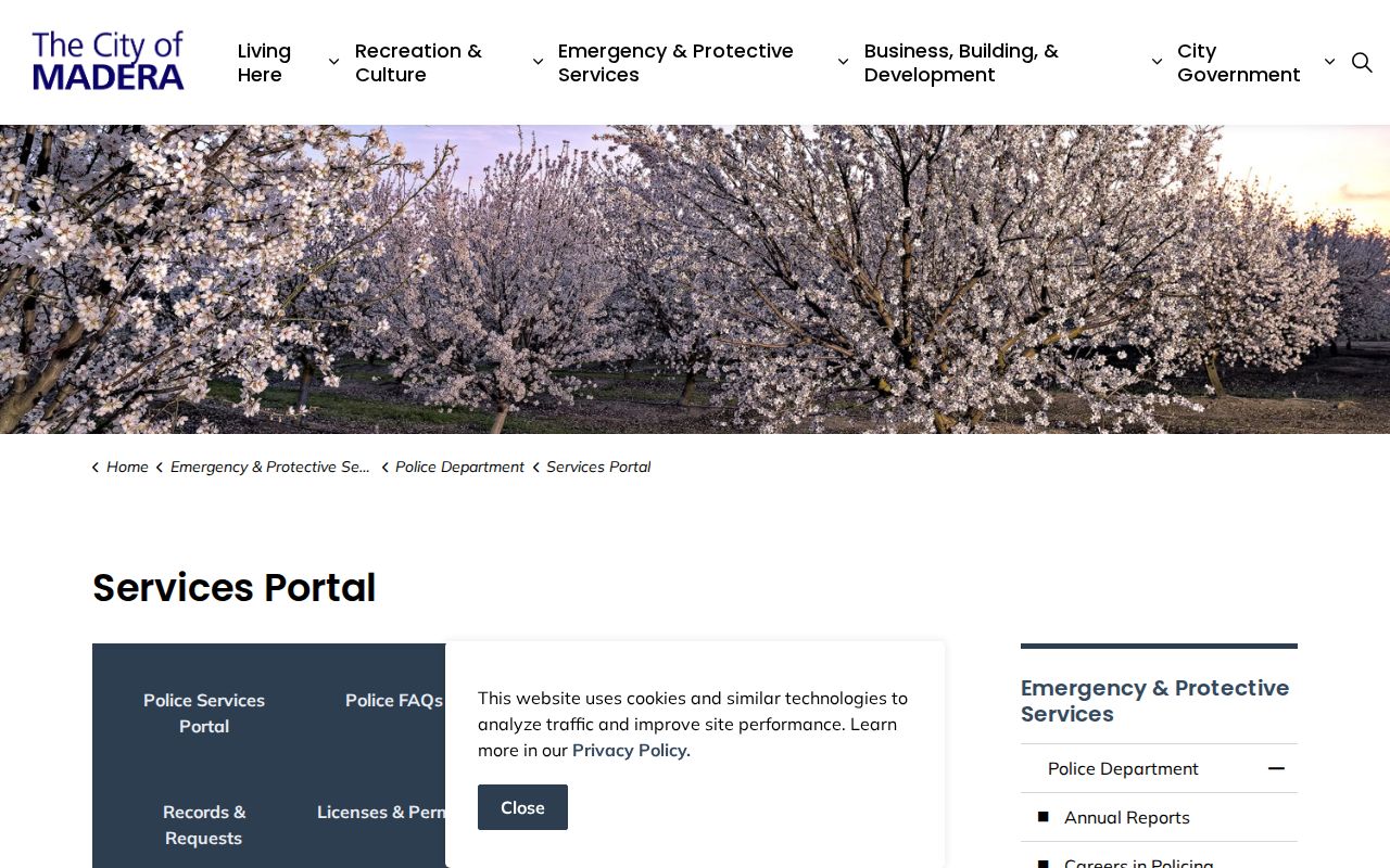 Madera neighbors police records and services portal