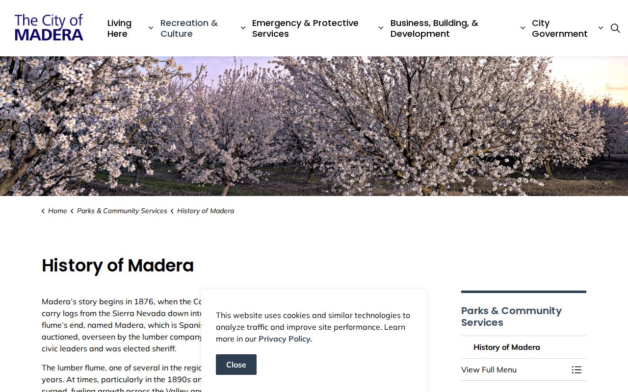 Madera ZIP code directory city history and growth context