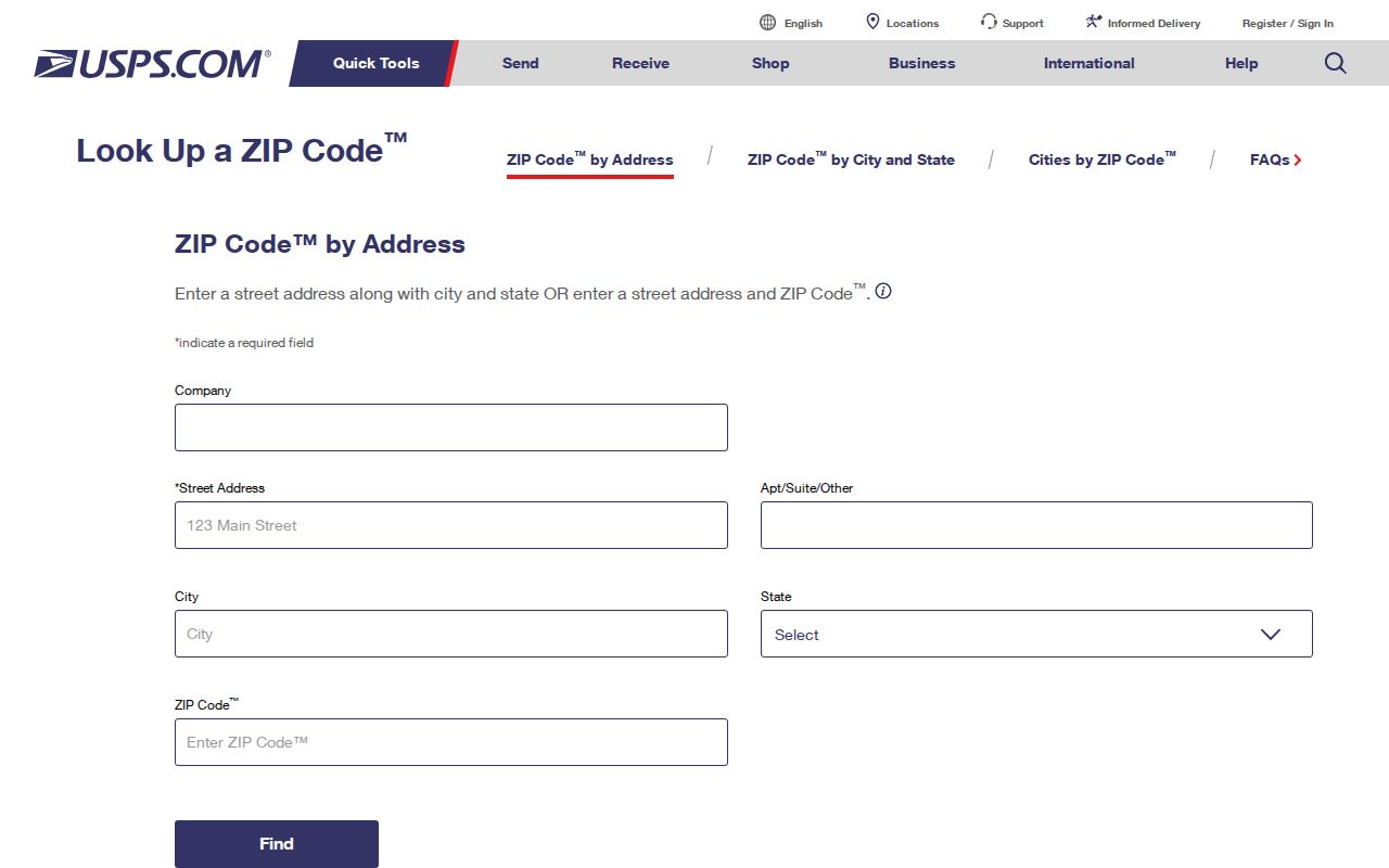 Madera ZIP code directory USPS address lookup form